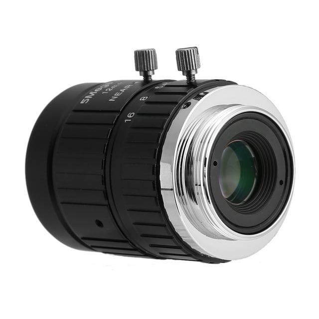 Lente De Cámara Sin Espejo, Lente De Cámara CCTV C Monte 5MP HD F 1.6 Aperture Para Cámara CCTV Para Cámara De Seguridad