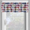 thumbnail image 2 of Ambesonne Cars Valance Pack of 2, Rhythmic Colorful Automobiles, 54"X12", Pale Grey and Multicolor, 2 of 5