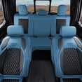 thumbnail image 4 of Coverado Full Set Car Seat Covers, Leather Auto Seat Covers With Concave Front Seat/Split Curved Rear, Custom Fit 2009-2018 Ram 1500, 2010-2024 Ram 2500 3500 (Blue), 4 of 6
