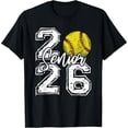 thumbnail image 2 of 100% Cotton Class of 2026 Softball Senior 2026 Back To School Funny T-Shirt, 2 of 5