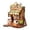 Green, variant on Elegant Desktop Ornament for Home a Modern Tabletop Figure with Minimalist Design for Desk and Creativ e DIY Wooden Architecture Model, Brown, 11x8 cm