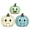 B001- Style C, variant on Fall Halloween Decor, Retro Halloween Decor, Halloween Tiered Tray Decor, Halloween Mantel Decorations, 3-Piece Distressed Finish Wooden Pumpkin Ornament Set, Small Cute