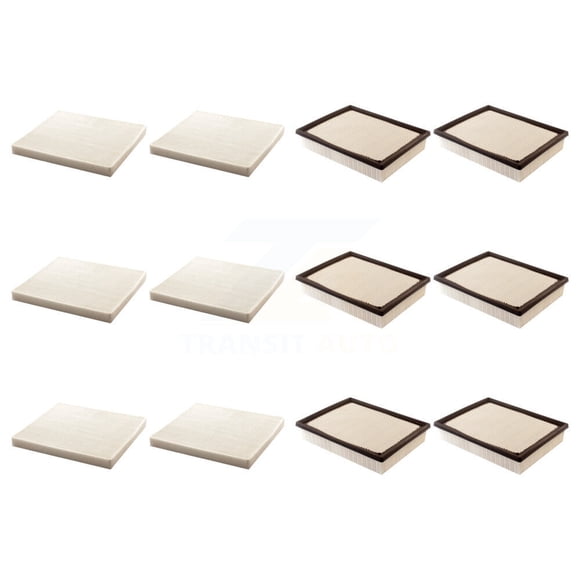 PUR 6x Air + 6x Cabin Filter (12 Total) Kit for Car 2004 GMC Yukon XL 1500 2500 KFL-102684