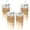 4PC, variant on odorsTT 4 PCS Square Glass Cups with Lids, 13oz, Perfect Coffee Cups, Includes Straws, Gift for Cup Collectors, Suitable for OHome, School, and Outdoor Use, Weddings