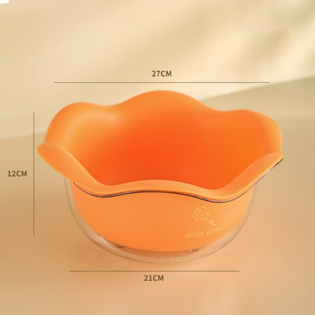 

2-in-1 Kitchen Washing Basket Petal Shape Fruit Vegetable Washing Bowl Set