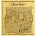 thumbnail image 2 of Hausmann 20x21 Black Ornate Wood Framed with Double Matting Museum Art Print Titled - Roberts County Texas - Hausmann 1889, 2 of 4