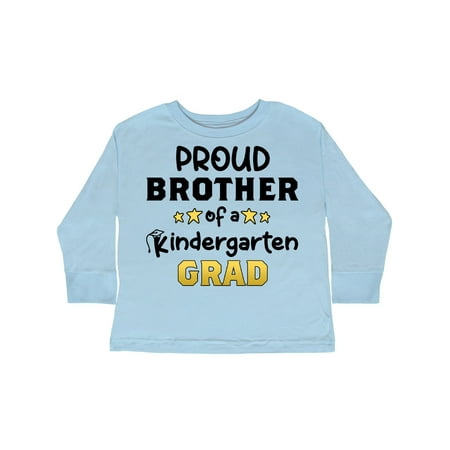 

Inktastic Proud Brother of a Kindergarten Grad Gift Toddler Boy Girl Long Sleeve T-Shirt