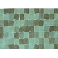 thumbnail image 1 of Ahgly Company Indoor Rectangle Checkered Light Blue Modern Area Rugs, 8' x 12', 1 of 4