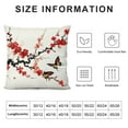 thumbnail image 5 of GOSMITH  Throw Pillow Cover Japanese Flowers Cherry Branch Blossoming Tree Butterflies Animal Ink Paint Decor Lumbar Pillow Case Cushion for Sofa Couch Bed, 5 of 5