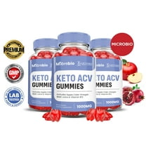 (3 Pack) Microbio Keto ACV Gummies 1000MG Dietary Supplement 180 Gummys