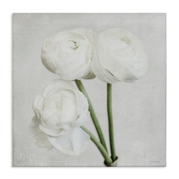 Stupell Industries Charming Peony Trio Botanical & Floral Painting Gallery Wrapped Canvas Art Print Wall Art, 17 x 17