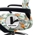 thumbnail image 5 of Whosucclay Hummingbird Hibiscus Palm Leaf Print Office Chair Cover, Removable Office Chair Slipcover Thick Office Chair Seat Cover Slipcover Anti-Slip High Back Chair Slipcover with Elastic Bottom-L, 5 of 7