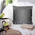 thumbnail image 3 of 20x20 Pillow Covers Set of 2, Black Grey Throw Pillow Covers Decorative Couch Cushion Case, Modern Abstract Diamond Luxury Gradient Microfiber Square Pillowcases for Bedroom Car Living Room, 3 of 7