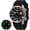 Black (Silicone), variant on Automatic Dive Watches for Men, Sport 20ATM Waterproof Analog Mechanical Watch with Date, Super Luminous, Silicone Strap, Stainless Steel, Sapphire Crystal, Men's Pro Diver Watch (Black)