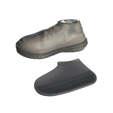 FLORATA Silicone Rain Waterproof Shoes Covers Overshoes Shoes,Protectors Reusable Rainproof Skidproof Over Shoes Boots Cover Rubber Silicone Rain Socks for