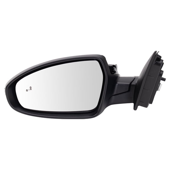 TRQ Driver Side Power Heated Mirror Smooth Black Fits 2021 2022 2023 Kia Forte KI1320292