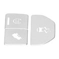 thumbnail image 4 of Contrôle Intérieur 3Pcs Bouton d'Arrêt du Moteur Autocollant Garniture Console Housse pour Land Rover / Range Rover Evoque 2014-2015, 4 of 8