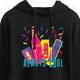 thumbnail image 3 of Coca-Cola - 90's Retro Style - Always Cool - Juniors Cropped Pullover Hoodie, 3 of 5