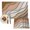 Brown, variant on Brown Ombre Placemats Set of 6, Modern Geometric Abstract Cream Washable Wipeable Table Mats for Dining Tables, Indoor Outdoor Kitchen Place Mats for Holiday Party Table Decor