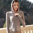 thumbnail image 5 of Desiderio Ropa de protección solar de corte ajustado de color gris oscuro para mujer Ropa de protección solar de seda helada de verano Ropa de protección solar transpirable, 5 of 5