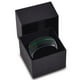 Tungsten Wedding Band Ring 10mm for Men Women Green Black Domed Brushed Polished Offset Line Lifetime Guarantee – image 3 sur 4
