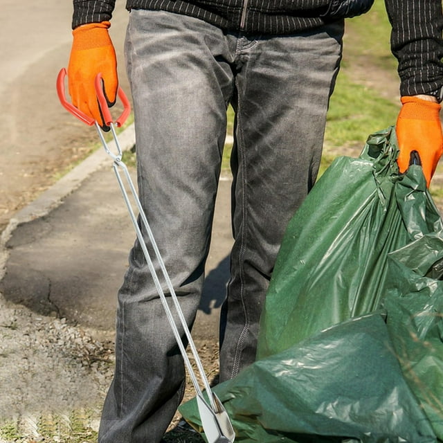 unbranded Herramienta De Pinza Para Basura Metalizada Para Limpieza En Y Espacios Abiertos