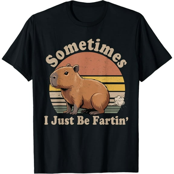 Sometimes I Just Be Farting Funny Farting Capybara T-Shirt TShirt