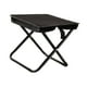 thumbnail image 1 of Taburete de camping con asiento pequeño y plegable, reposapiés, taburete plegable portátil compacto. Negro 285x265x27cm, 1 of 9