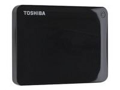Toshiba Canvio Connect II - Hard drive - 3 TB - external (portable) - USB 3.0 - 5400 rpm - buffer: 8 MB - 256-bit AES - black - for Dynabook Toshiba Port������g������ R30, Z20, Z30; Toshiba Tecra W50, Z40, Z50; Chromebook 2; KIRA 10 - image 2 of 3