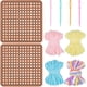 thumbnail image 1 of Kit de crochet de hilo de algodón de 43 yardas con regla de madera para tejer, herramientas de costura con hilo y agujas, hilo de crochet fácil, 1 of 5