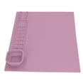 thumbnail image 2 of Tapete de silicona para pintar con taza, ideal para cultivar el talento artístico. Tapete de silicona fácil de limpiar para niños y niñas. Suministros de arte en color rosa., 2 of 14