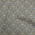 thumbnail image 1 of oneOone Velvet Dark Olive Green Fabric Asian Block Craft Projects Decor Fabric Printed By The Yard 58 Inch Wide, 1 of 4