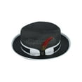 thumbnail image 2 of Richman Brothers  Polybraid Fedora Hat with Grossgrain Ribbon and Feather (Men), 2 of 5