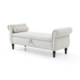 thumbnail image 2 of Storage Footstool | Large Capacity for Pillows and Clothes | Button Tufted Velvet Bench | Suitable for Hallway and Nursery, 2 of 2
