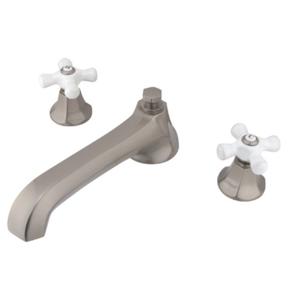 Elements Of Design Es4308px Double Handle Widespread Deck Mounted Roman Tub Filler -