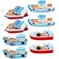 thumbnail image 1 of CRAFTHROU 8pcs Resin Boat Decorations for Fish Farming Boat Assorted Color Dining Table, 1 of 6