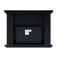 thumbnail image 3 of Wood and Mirror Electric Fireplace with Faux Crystal Dusted Face, Clear and Black, 3 of 4