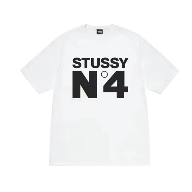 Camisetas Stussy de manga corta para hombre y mujer, marca de moda de verano Camisetas Stussy de calle holgadas y versátiles de puro algodón para parejas, tendenciaVerde fluorescente