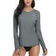 thumbnail image 1 of BeautyIn Women V-Neck Rash Guard UPF 50+ Sun Protection Swimwear Shirt, 1 of 6