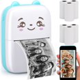 thumbnail image 1 of YOPTOP Portable Thermal Printer Mini Printer for All Smartphones Wireless Bluetooth Pocket Printers 6 Rolls Paper Inkless Tiny Printer for Photos/Labels/etc,none,Mini, 1 of 11