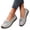 Light Gray, variant on YOUYEDIAN Womens Flat Shoes Dress Non Slip Slip on Loafers Spring Summer Work Walking Shoes Comfortable Closed Toe Orthopedic Shoes (White)