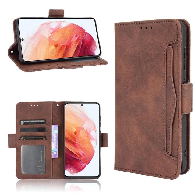 Funda Tipo Billetera GANGXUN para Samsung Galaxy S21 FE 5G – Tapa Flip con Tarjetero