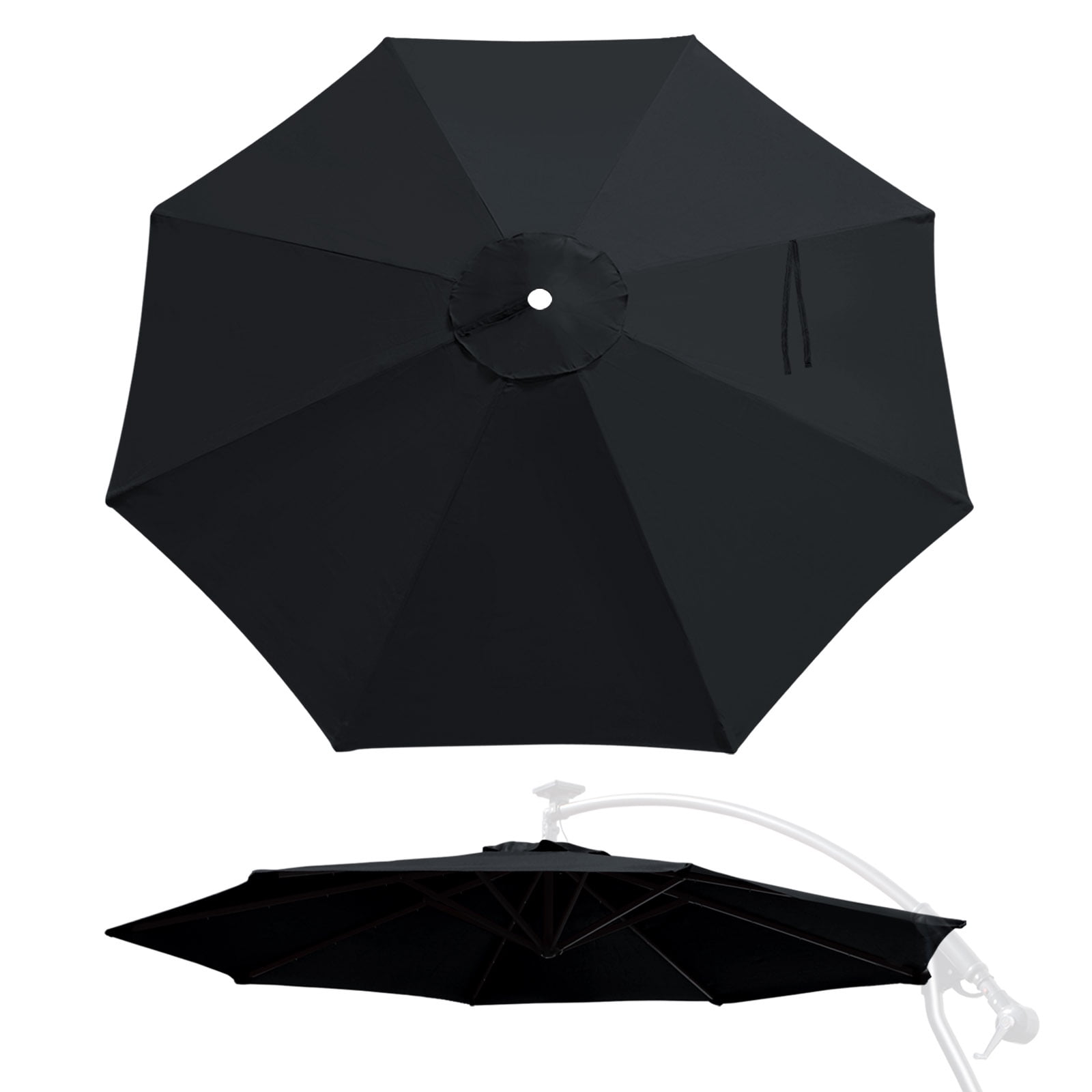 YardGrow 10ft 8 Ribs Umbrella Canopy Replacement for Cantilever