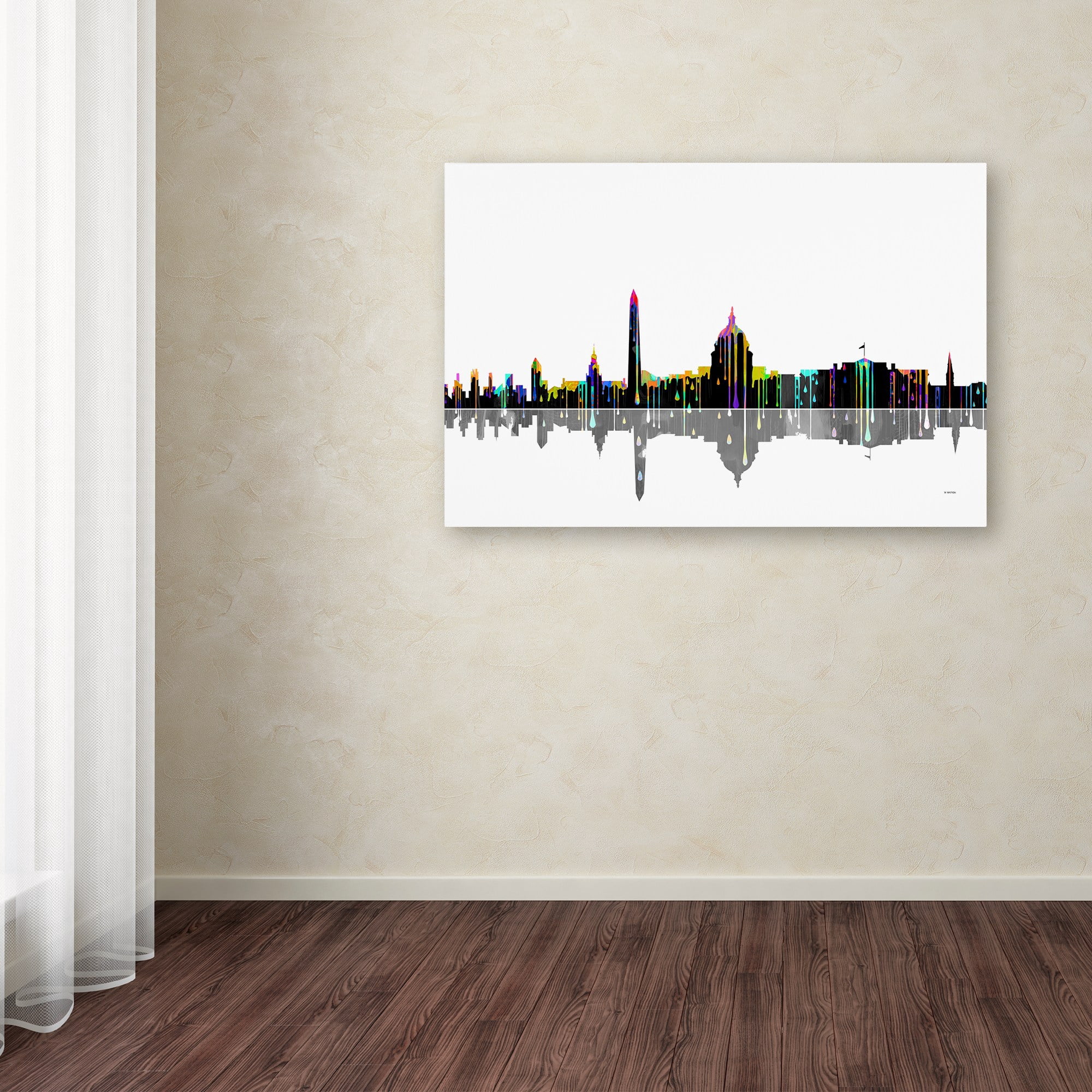 Marlene Watson "Washington DC Skyline" Canvas Art