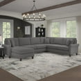 thumbnail image 7 of Stockton 127W U Couch with Reversible Chaise in French Gray Herringbone Fabric, 7 of 7