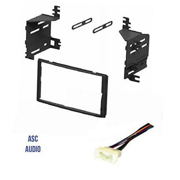 ASC Audio Car Stereo Radio Dash Kit and Wire Harness for installing a Double Din Radio for 2006 - 2008 Hyundai Accent, 2006 - 2008 Kia Rio, 2006 - 2008 Kia Rio 5, 2005 - 2008 Kia Sportage