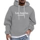 thumbnail image 2 of Gibobby Sudadera Forro Polar cómoda Sudadera con Capucha para Hombre(Gris,XG), 2 of 3