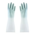 thumbnail image 1 of Guantes de goma reutilizables para lavavajillas, limpieza y blanqueamiento, guantes de látex impermeables con degradado, resistentes al agua, para uso doméstico, cocina y baño., 1 of 8
