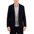 thumbnail image 1 of Alfani Mens Modern Knit Two Button Blazer Jacket, Black, Small, 1 of 1