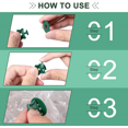 thumbnail image 3 of 200pcs Greenhouse Twist Clips Plastic Greenhouse Fixing Clips And Washers Extension Angle Clips, 3 of 5